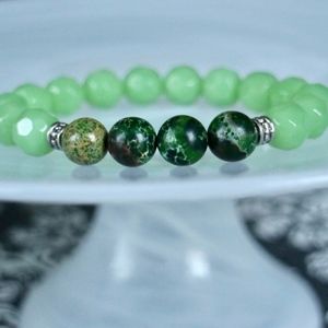 Handmade Bracelet- Green Jasper